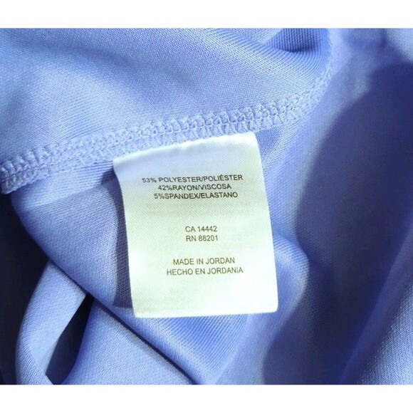 Mondetta Women's M Drop Shoulders Scuba Crewneck Relaxed Sweatshirt Stretch Blue - Picture 9 of 11